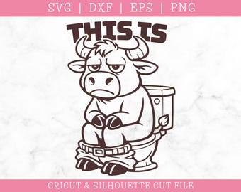 This is Bull SVG PNG: Funny Swearing (Digital Download)