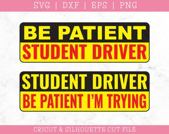Student Driver SVG: Cricut Cut File  (Digital Download)