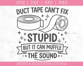 Muffle The Sound SVG: Funny Saying Cut File (Digital Download)
