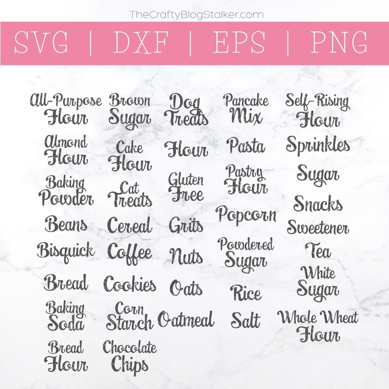 Download Pantry Labels SVG Bundle SVG Kitchen Labels SVG Food | Etsy