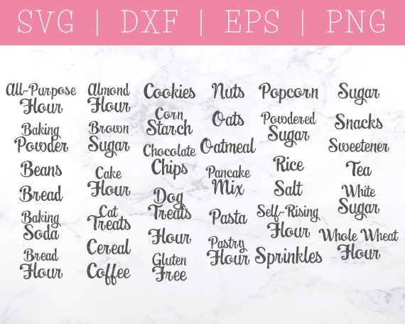 Pantry Labels SVG, Spice Labels SVG