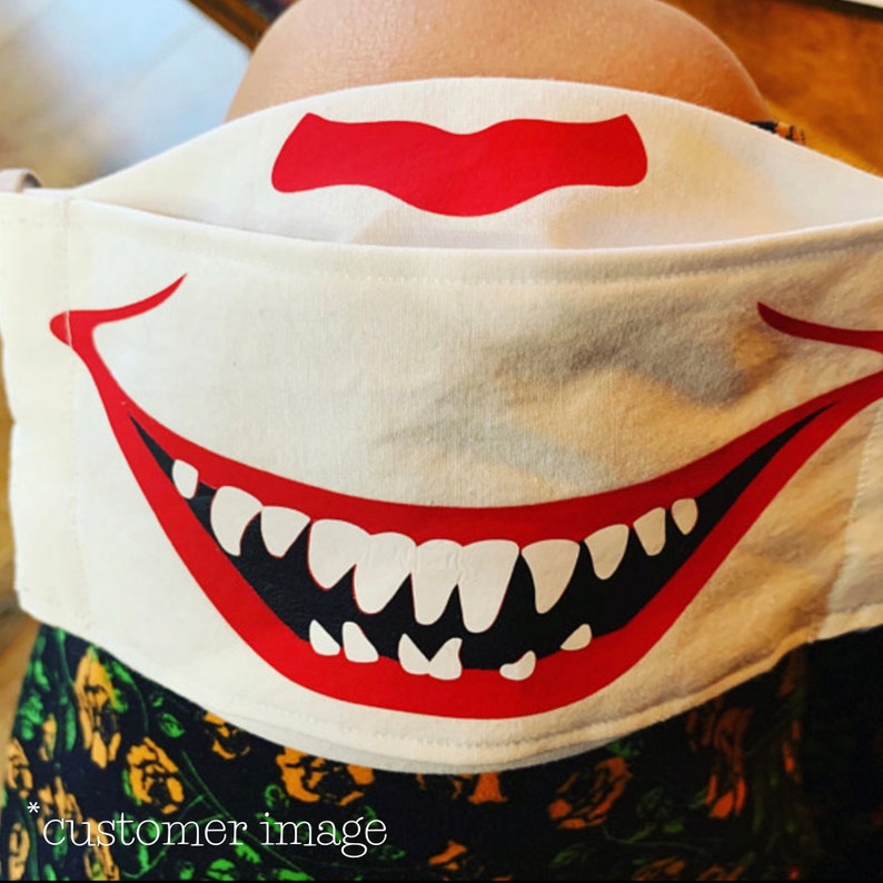 Download Scary Clown Mouth SVG Face Mask Design SVG Clown Smile SVG ...