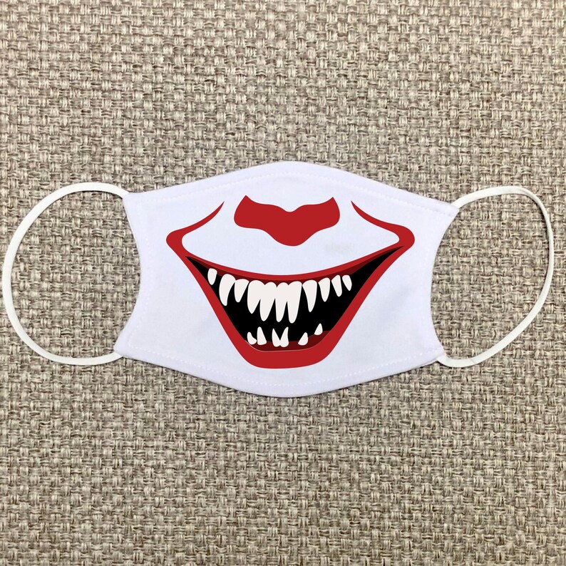 Download Scary Clown Mouth SVG Face Mask Design SVG Clown Smile SVG ...