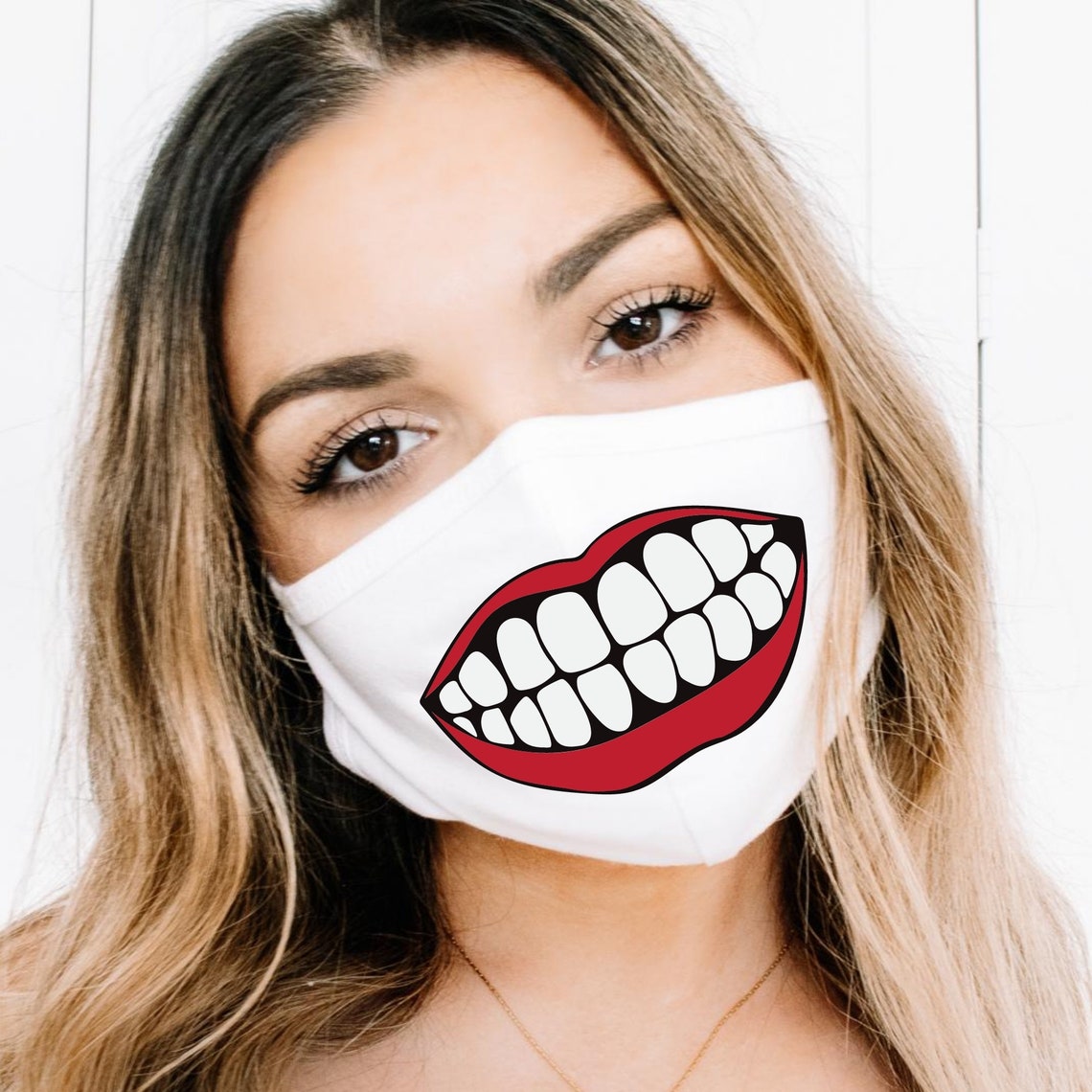 Teeth Smile SVG DXF PNG Smiling Svg Funny Face Mask Svg | Etsy