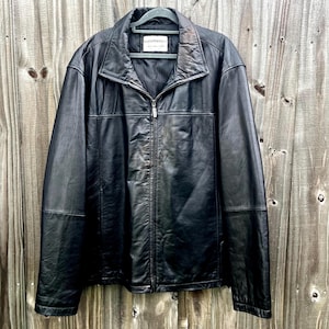 Boston Harbor Leather Jacket - Etsy