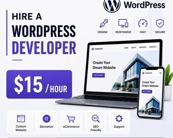 Custom WordPress Website Design & Development | Elementor, WooCommerce, SEO Friendly