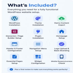 Servicio profesional de configuración de WordPress, instalación de temas, importación de demos, configuración de Elementor (servicio digital) imagen 2