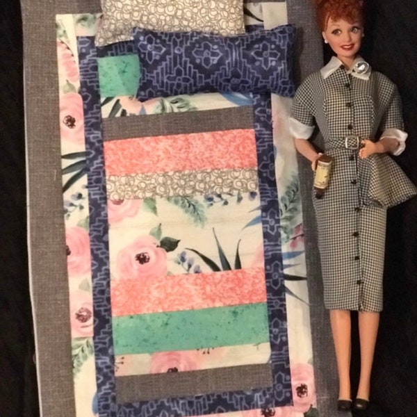 Variety — Barbie Quilts - Made for Any 12” Size Doll Bed Beds Bedding Blankets Polly’s Quilt Rox Blythe