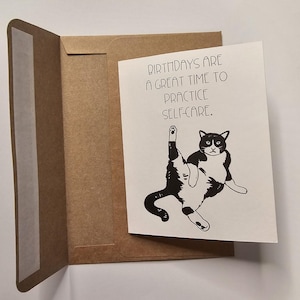 Birthday card/ funny card / cat lover card