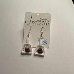 Pre-made in lots of colours! Cat Litter Scoop Earrings with clay poop!!! / Funny Earrings | Nickle free earrings / custom colours available!