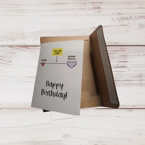 Carte d'anniversaire/ Carte drôle/ Carte d'anniversaire adulte