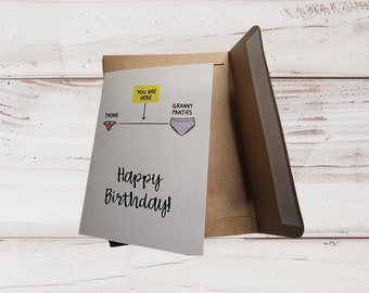 Birthday card/ Funny card/ Adult Birthday Card