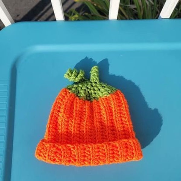 Pumpkin Hat any size! Newborn - adult