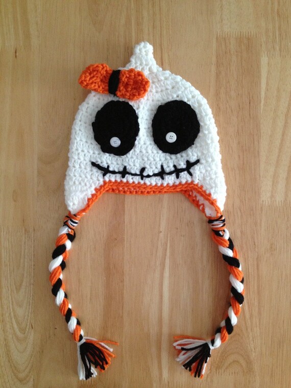 SALE ghost hat, crochet hat, Halloween, Fall hat, any size