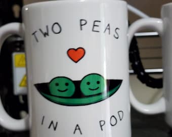 Two Peas in a Pod 15 oz mug