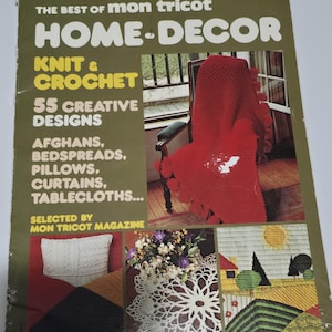 Home decor knit and crochet magazine 1977