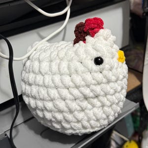 Crochet chicken toy | chicken  | stuffed chicken