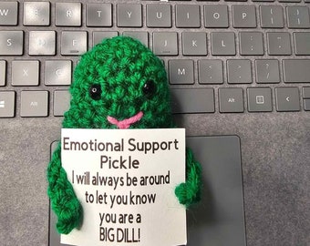 Emotional support Pickle Crochet Pattern| PDF file