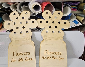Custom Mothers Day flower holder/ gift / gift for her