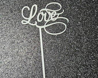 Love Cake topper | 3D printed Cake topper | Wedding | Valentine's Day