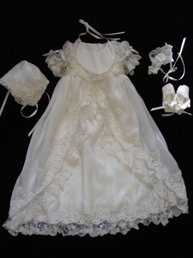 Daniella/'s Custom Christening or Baptism Gown made to order from your Wedding Dress