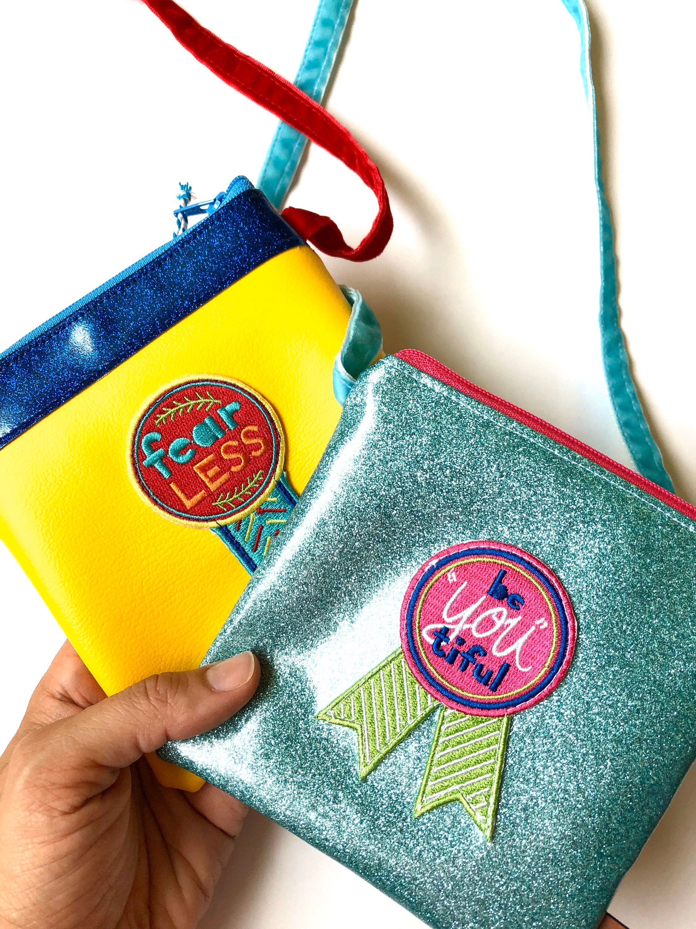 Glitter Purse Child Purse Tween Purse Cross Body Bag Kids Etsy