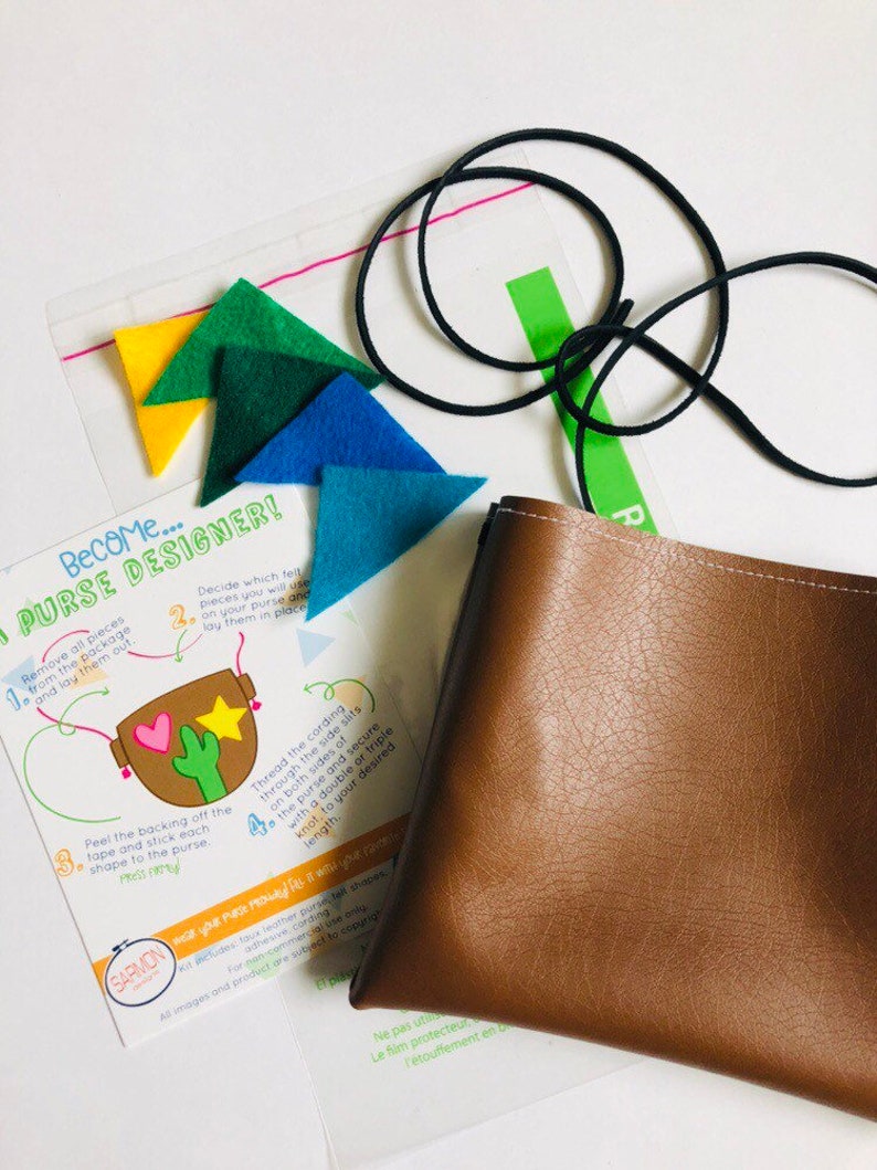 Bag DIY Kit Purse Childs Make Your Own Purse Adventure Bag Etsy