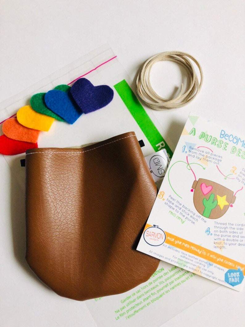 Bag DIY Kit Purse Childs Make Your Own Purse Adventure Bag Etsy