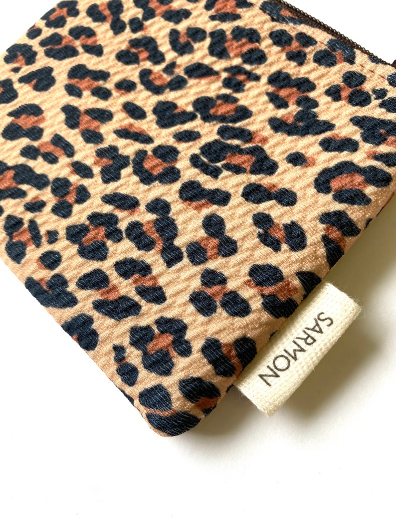 Coin Purse, Leopard Print Coin Purse, Caticorn, Tigers, Apples, Teacher Gift, Business Card Holder, Purse, Coin Pouch, Floral, Fun, Present image 10