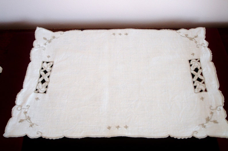 Madeira Tray Liners, Placemats, Set of Two, Portugual Linens, European