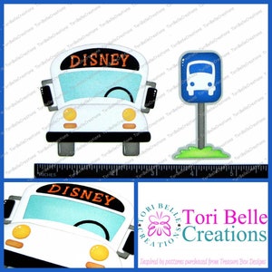 Scrapbook Pages  Die Cut Paper Piecing Premade Scrapbooking Embellishment Scrapbook Title Diecut ~  Bus