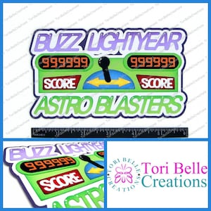 Scrapbook Pages  Die Cut Paper Piecing Premade Scrapbooking Embellishment Scrapbook Title Diecut ~ Buzz Lightyear Astro Blasters Title