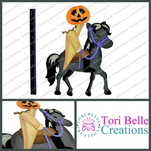 Scrapbook Pages  Die Cut Paper Piecing Premade Scrapbooking Embellishment Scrapbook Title Diecut ~ Headless Horseman