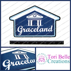 Scrapbook Pages Die Cut Paper Piecing Premade Scrapbooking Embellishment Scrapbook Title Diecut ~ Graceland