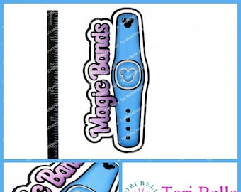 Magic Bands Scrapbook Title: Handmade Paper Piecing Die Cut, Scrapbook Page Embellishment