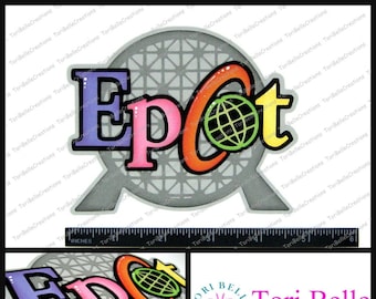 Scrapbook Pages  Die Cut Paper Piecing Premade Scrapbooking Embellishment Scrapbook Title Diecut ~ Epcot