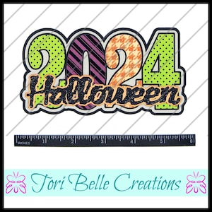 Scrapbook Pages  Die Cut Paper Piecing Premade Scrapbooking Embellishment Scrapbook Title Diecut ~ Halloween 2024