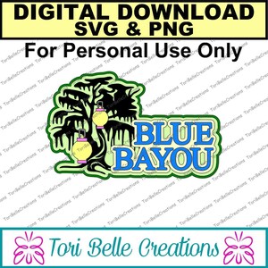 Digital SVG Cut File  Die Cut SVG Scrapbook Title Digital Cutting File for Scrapbook Pages .svg ~ Blue Bayou Title