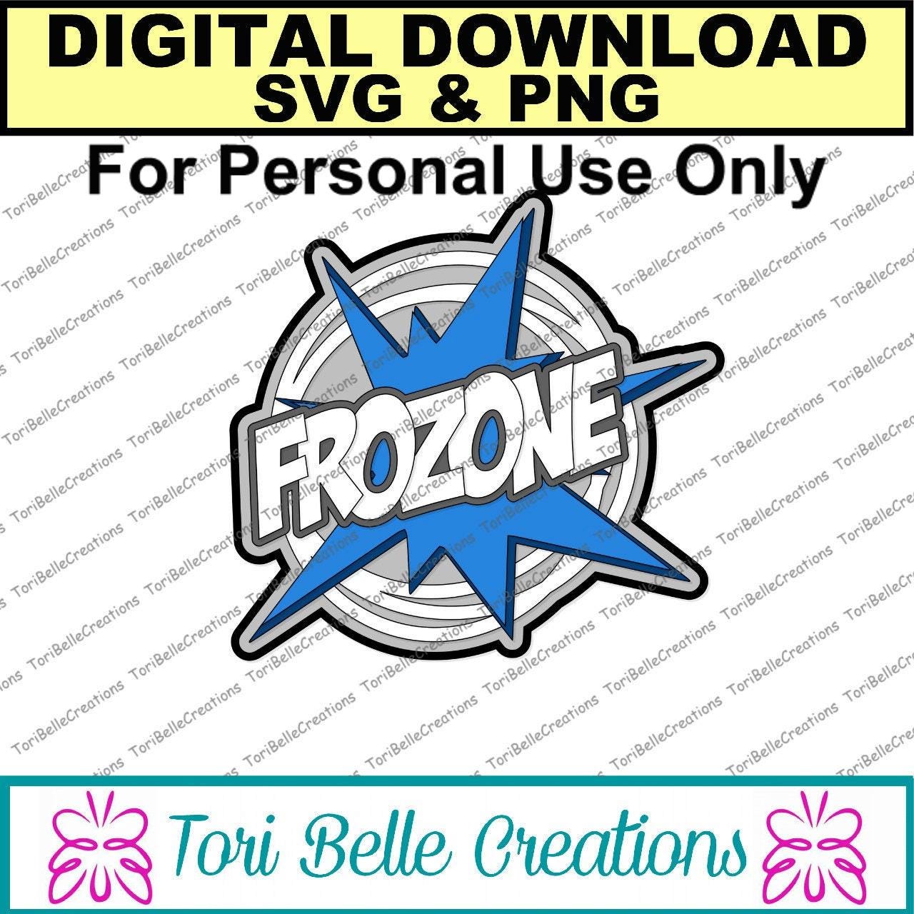 Frozone Title: Layered SVG Cut File for Scrapbooking (digital Download ...