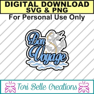File di taglio SVG digitale, file di taglio SVG per pagine di album, file di taglio digitale per pagine di album .svg ~ Titolo Bon Voyage