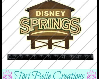 Scrapbook Pages  Die Cut Paper Piecing Premade Scrapbooking Embellishment Scrapbook Title Diecut ~  Springs Water Tower Title