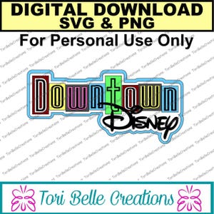 Digital SVG Cut File  Die Cut SVG Scrapbook Title Digital Cutting File for Scrapbook Pages .svg ~ Downtown  Title