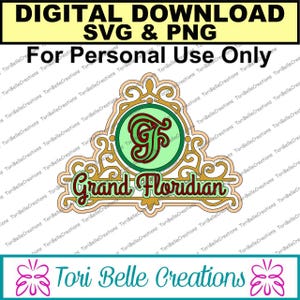 Digitale SVG geschnittene Datei Die Cut SVG Scrapbook Titel Digitale Schneidedatei für Scrapbook Seiten .svg ~ Grand Floridian Titel
