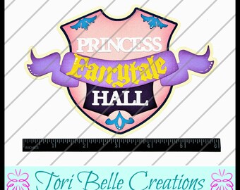 Princess Fairytale Hall Scrapbook Title: Handmade Paper Piecing Die Cut, Scrapbook Page Embellishment