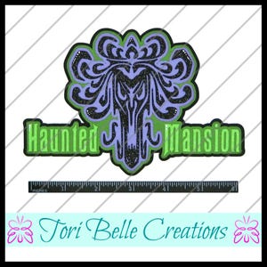 Scrapbook Pages  Die Cut Paper Piecing Premade Scrapbooking Embellishment Scrapbook Title Diecut ~ Haunted Mansion