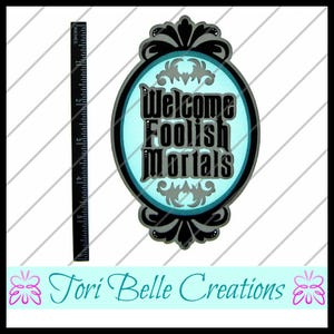 Scrapbook Pages  Die Cut Paper Piecing Premade Scrapbooking Embellishment Scrapbook Title Diecut ~ Welcome Foolish Mortals