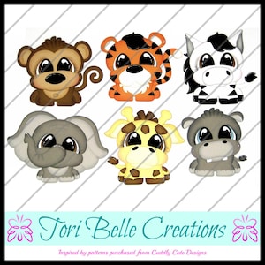 Scrapbook Pages Die Cut Paper Piecing Premade Scrapbooking Embellishment Scrapbook Title Diecut ~ Zoo Animals