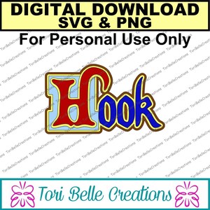 Digital SVG Cut File  Die Cut SVG Scrapbook Title Digital Cutting File for Scrapbook Pages .svg ~ Hook Title