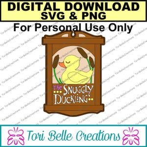 Digital SVG Cut File  Die Cut SVG Scrapbook Title Digital Cutting File for Scrapbook Pages .svg ~ The Snuggly Duckling Title