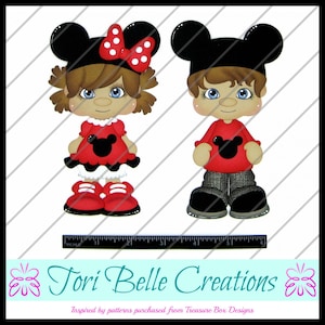 Scrapbook Pages  Die Cut Paper Piecing Premade Scrapbooking Embellishment Scrapbook Title Diecut ~  Mouse Kids